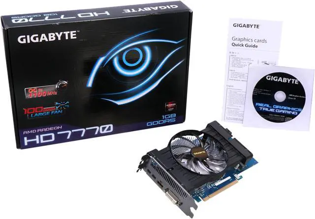 Alt view image 6 of 6 - GIGABYTE Radeon HD 7770 1GB GDDR5 PCI Express 3.0 x16 CrossFireX Support Graphics Card GV-R777OC-1GD