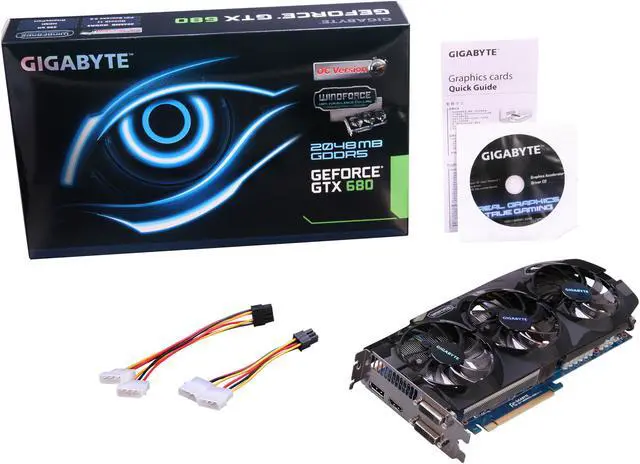 Alt view image 6 of 6 - GIGABYTE GeForce GTX 680 2GB GDDR5 PCI Express 3.0 x16 SLI Support Graphics Card GV-N680OC-2GD