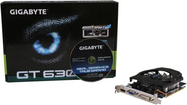 Alt view image 5 of 5 - GIGABYTE GeForce GT 630 1GB DDR3 PCI Express 2.0 x16 Graphics Card GV-N630-1GI