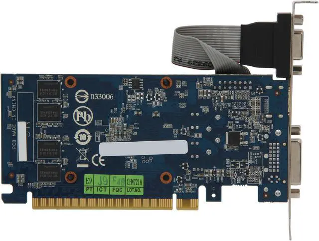 Alt view image 4 of 5 - GIGABYTE GeForce GT 610 1GB DDR3 PCI Express 2.0 x16 Low Profile Graphics Card GV-N610D3-1GI