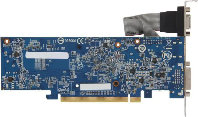 Alt view image 4 of 5 - GIGABYTE Radeon HD 5450 1GB DDR3 PCI Express 2.1 x16 Low Profile Graphics Card GV-R545-1GI