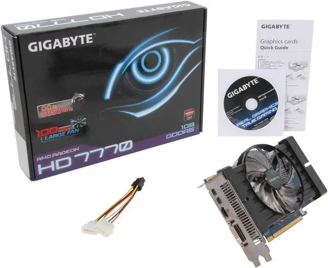 Alt view image 5 of 5 - GIGABYTE Radeon HD 7770 1GB GDDR5 PCI Express 3.0 x16 CrossFireX Support Graphics Card GV-R777OC-1GD Rev2.0