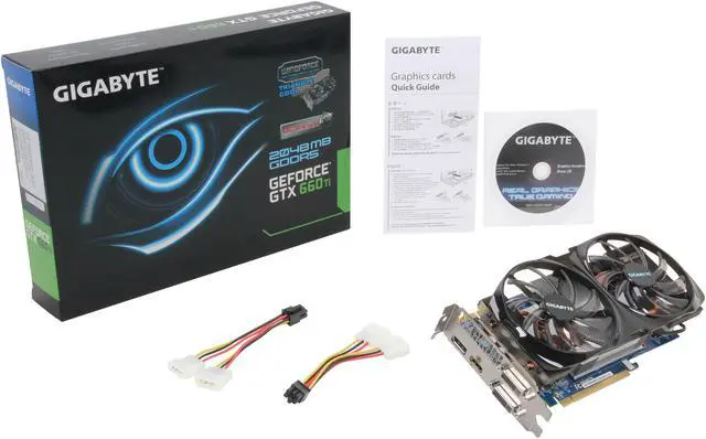 Alt view image 6 of 6 - GIGABYTE GV-N66TWF2-2GD G-SYNC Support GeForce GTX 660 Ti 2GB 192-Bit GDDR5 PCI Express 3.0 x16 HDCP Ready SLI Support Video Card
