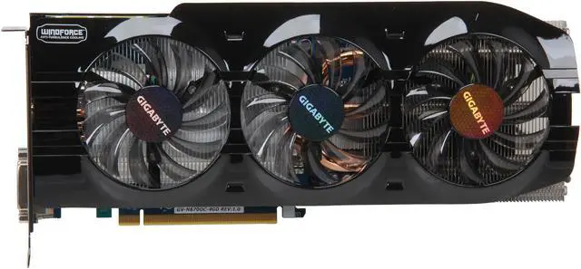 Alt view image 3 of 6 - GIGABYTE GeForce GTX 670 4GB GDDR5 PCI Express 3.0 x16 SLI Support Graphics Card GV-N670OC-4GD