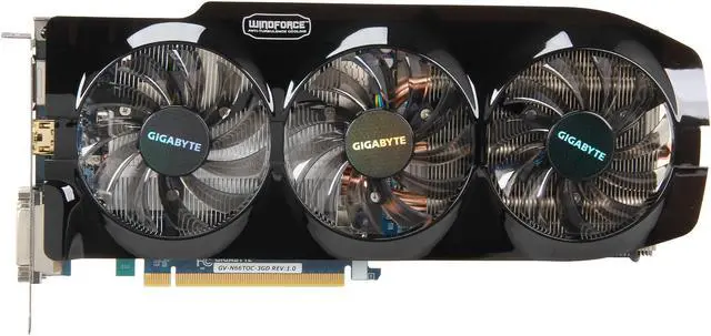 Alt view image 3 of 6 - GIGABYTE GeForce GTX 660 Ti 3GB GDDR5 PCI Express 3.0 x16 SLI Support Graphics Card GV-N66TOC-3GD