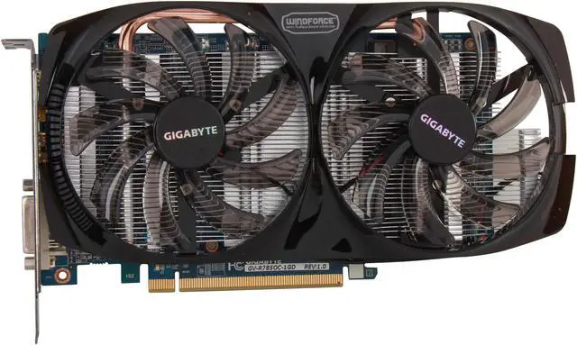 Alt view image 3 of 6 - GIGABYTE Radeon HD 7850 1GB GDDR5 PCI Express 3.0 x16 CrossFireX Support Graphics Card GV-R785OC-1GD