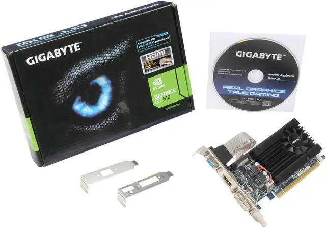 Alt view image 5 of 5 - GIGABYTE GeForce GT 610 2GB LOW PROFILE