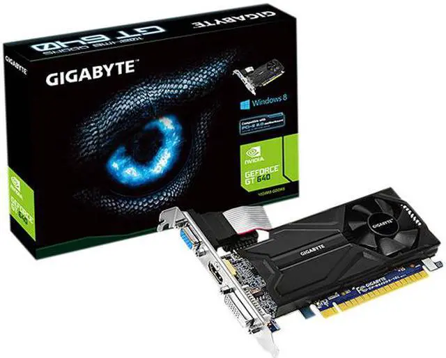 Alt view image 3 of 3 - GIGABYTE GeForce GT 640 1GB GDDR5 PCI Express 2.0 Low Profile Graphics Card GV-N640D5-1GL
