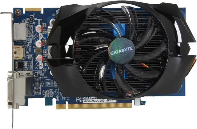 Alt view image 3 of 6 - GIGABYTE Radeon R7 260X 2GB GDDR5 PCI Express 3.0 Graphics Card GV-R726XOC-2GD
