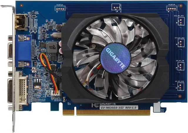 Alt view image 3 of 5 - GIGABYTE GeForce GT 630 1GB DDR3 PCI Express 2.0 Graphics Card GV-N630D3-1GI