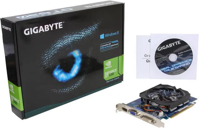 Alt view image 5 of 5 - GIGABYTE GeForce GT 630 1GB DDR3 PCI Express 2.0 Graphics Card GV-N630D3-1GI