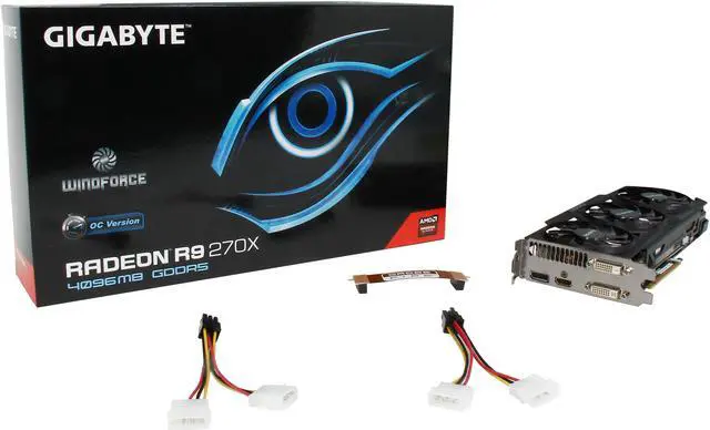 Alt view image 6 of 6 - GIGABYTE Radeon R9 270X 4GB GDDR5 PCI Express 3.0 Graphics Card GV-R927XOC-4GD