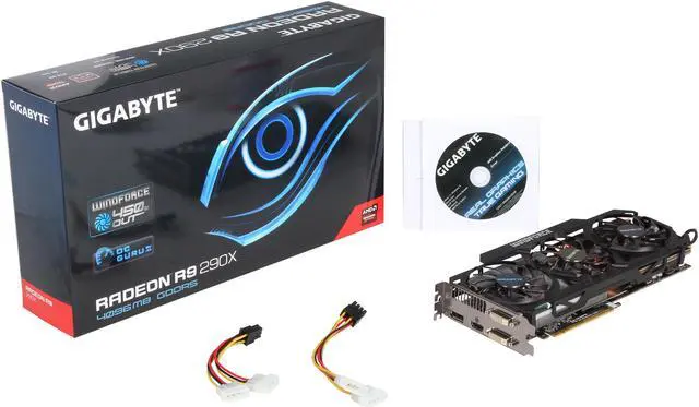 Alt view image 6 of 6 - GIGABYTE Radeon R9 290X 4GB GDDR5 PCI Express 3.0 Graphics Card GV-R929XOC-4GD