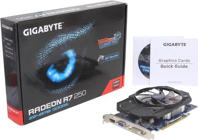 Alt view image 5 of 5 - GIGABYTE Radeon R7 250 2GB GDDR5 PCI Express 3.0 Graphics Card GV-R725O5-2GI