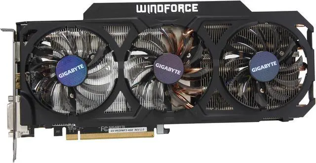 Alt view image 3 of 6 - GIGABYTE Radeon R9 290 4GB GDDR5 PCI Express 3.0 Graphics Card GV-R929WF3-4GD