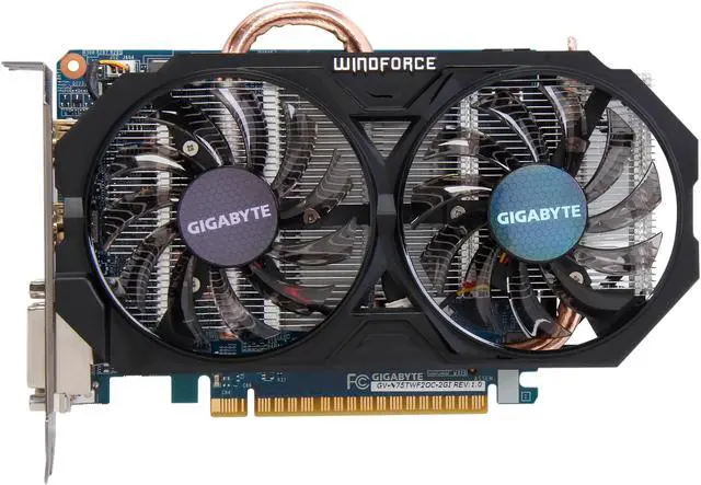 Alt view image 3 of 6 - GIGABYTE GV-N75TWF2OC-2GI G-SYNC Support GeForce GTX 750 Ti 2GB 128-Bit GDDR5 PCI Express 3.0 HDCP Ready Video Card