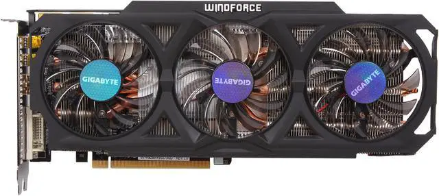 Alt view image 3 of 6 - GIGABYTE Radeon R9 280 3GB GDDR5 PCI Express 3.0 ATX Graphics Card GV-R928WF3OC-3GD