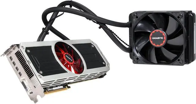 Alt view image 2 of 11 - GIGABYTE Radeon R9 295x2 8GB GDDR5 PCI Express 3.0 Graphics Card GV-R9295X2-8GD-B