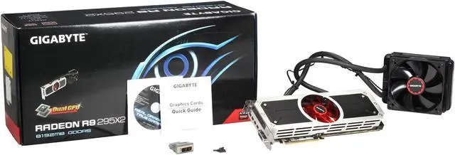 Alt view image 11 of 11 - GIGABYTE Radeon R9 295x2 8GB GDDR5 PCI Express 3.0 Graphics Card GV-R9295X2-8GD-B