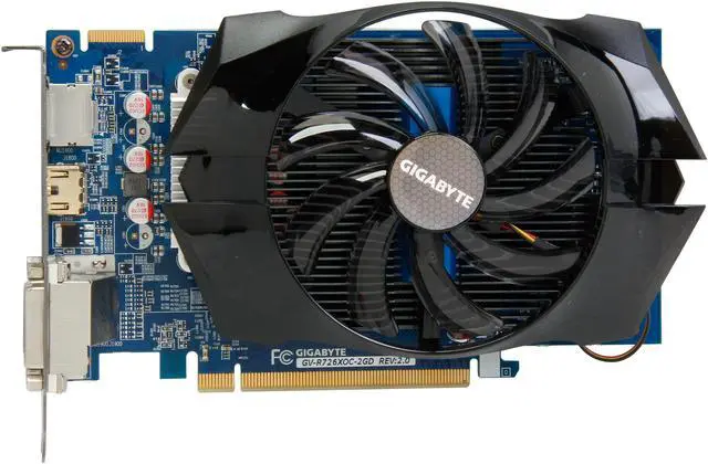 Alt view image 3 of 6 - GIGABYTE Radeon R7 260X 2GB GDDR5 PCI Express 3.0 Graphics Card GV-R726XOC-2GD REV2
