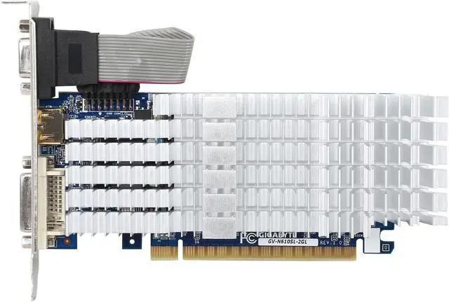 Alt view image 3 of 5 - GIGABYTE GeForce GT 610 2GB DDR3 PCI Express 2.0 Low Profile Graphics Card GV-N610SL-2GL