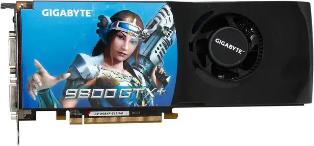 Refurbished: GIGABYTE GeForce 9800 GTX+ Graphics Card GV-N98XP512H-B ...