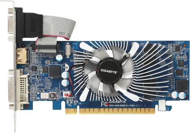 Refurbished: GIGABYTE GeForce GT 620 Graphics Card GV-N620D3-1GL ...
