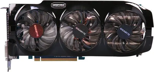 Alt view image 3 of 5 - GIGABYTE GeForce GTX 680 2GB GDDR5 PCI Express 3.0 x16 SLI Support Graphics Card GV-N680OC-2GD