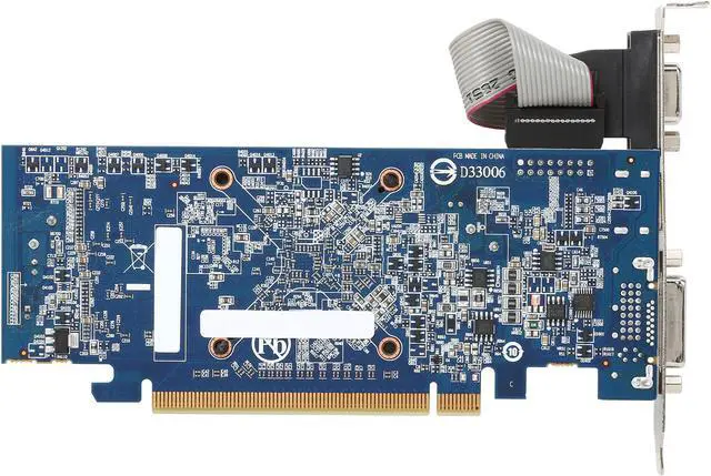 Alt view image 4 of 5 - GIGABYTE Radeon HD 4550 Supporting up to 512MB(128MB onboard) GDDR3 PCI Express 2.0 x16 Low Profile Ready Graphics Card GV-R455HM-512I