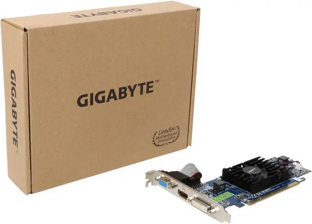 Alt view image 5 of 5 - GIGABYTE Radeon HD 4550 Supporting up to 512MB(128MB onboard) GDDR3 PCI Express 2.0 x16 Low Profile Ready Graphics Card GV-R455HM-512I