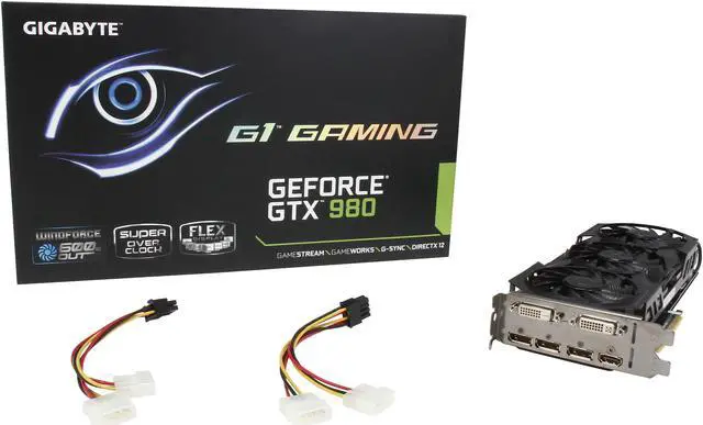 Alt view image 6 of 6 - GIGABYTE GeForce GTX 980 4GB G1 GAMING OC EDITION, GV-N980G1 GAMING-4GD