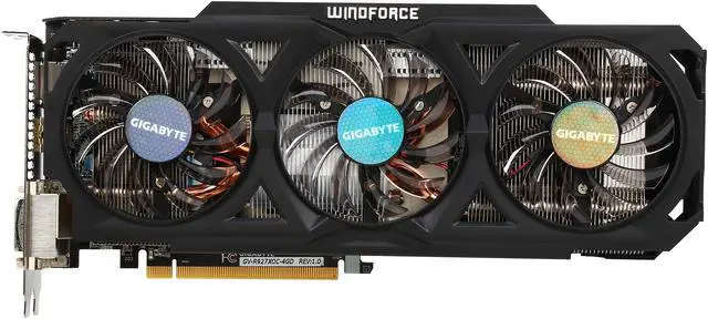 Alt view image 3 of 6 - GIGABYTE Radeon R9 270X 4GB GDDR5 PCI Express 3.0 Graphics Card GV-R927XOC-4GD