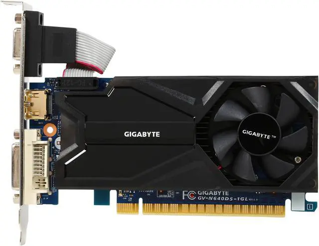 Alt view image 3 of 5 - GIGABYTE GeForce GT 640 1GB GDDR5 PCI Express 2.0 Low Profile Graphics Card GV-N640D5-1GL