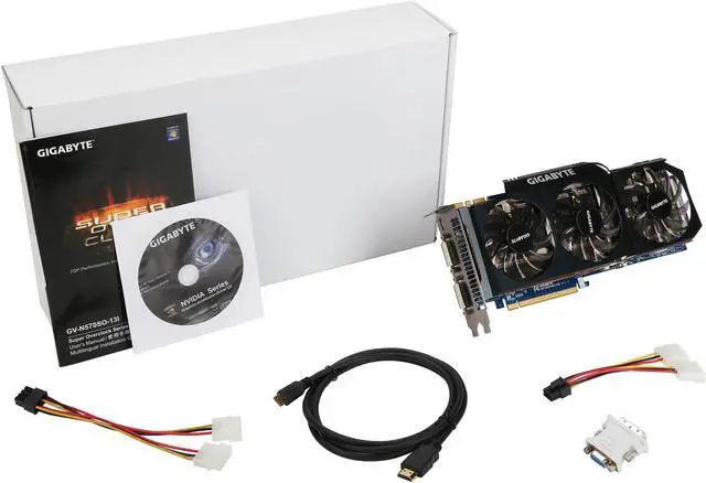 Alt view image 6 of 6 - GIGABYTE Super Overclock Series GeForce GTX 570 (Fermi) 1280MB GDDR5 PCI Express 2.0 x16 SLI Support Graphics Card GV-N570SO-13I