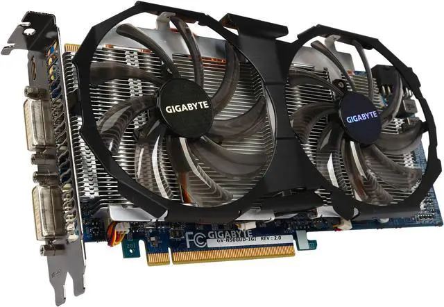 Main image of GIGABYTE  GV-N56GUD-1GI  GeForce GTX 560 (Fermi)  1GB  256-Bit  GDDR5  PCI Express 2.0  Video Card Factory Refurbished