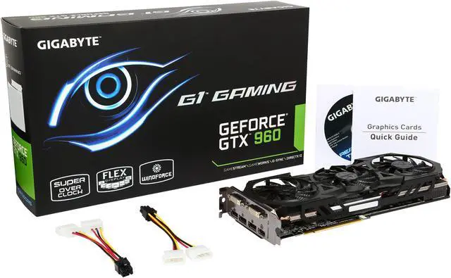 Alt view image 7 of 6 - GIGABYTE G1 Gaming GeForce GTX 960 2GB GDDR5 PCI Express 3.0 SLI Support ATX Graphics Card GV-N960G1 GAMING-2GD