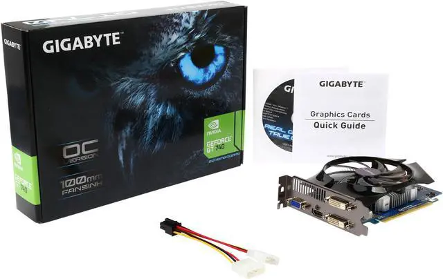 Alt view image 6 of 6 - GIGABYTE GeForce GT 740 2GB 100mm FAN OC EDITION