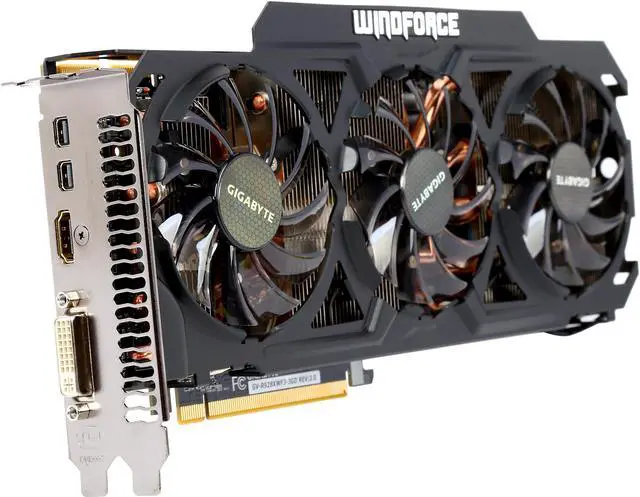 Main image of GIGABYTE Radeon R9 280X 3GB GDDR5 PCI Express 3.0 CrossFireX Support Graphics Card GV-R928XWF3-3GD (rev. 3.0)