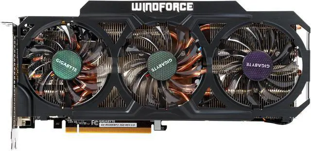 Alt view image 3 of 6 - GIGABYTE Radeon R9 280X 3GB GDDR5 PCI Express 3.0 CrossFireX Support Graphics Card GV-R928XWF3-3GD (rev. 3.0)