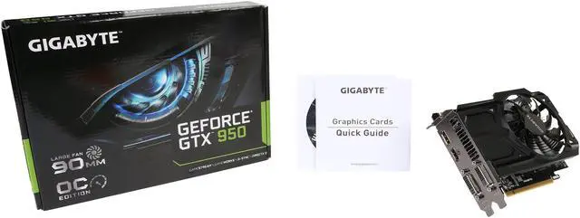 Alt view image 6 of 6 - GIGABYTE GeForce GTX 950 2GB 90mm FAN OC EDITION, GV-N950OC-2GD (rev. 1.0)