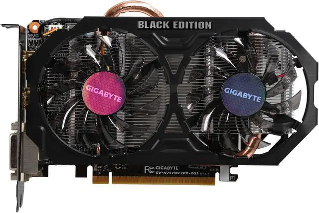 Alt view image 3 of 5 - GIGABYTE GeForce GTX 750 Ti 2GB GDDR5 PCI Express 3.0 Graphics Card GV-N75TWF2BK-2GI
