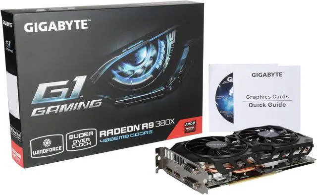 Alt view image 6 of 6 - GIGABYTE Radeon R9 380X 4GB GDDR5 PCI Express 3.0 ATX Graphics Card GV-R938XG1 GAMING-4GD