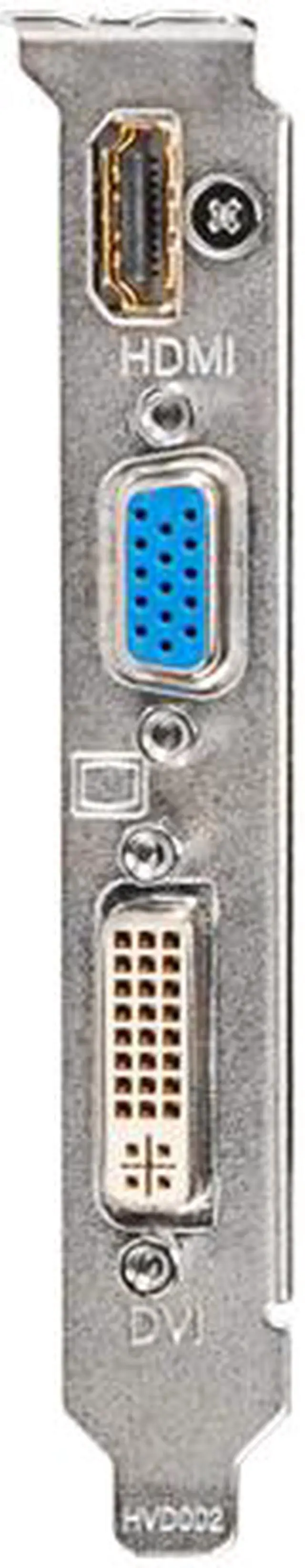 Alt view image 2 of 3 - GIGABYTE GeForce GT 610 2GB DDR3 PCI Express 2.0 Low Profile Graphics Card GV-N610-2GI (rev. 1.0)