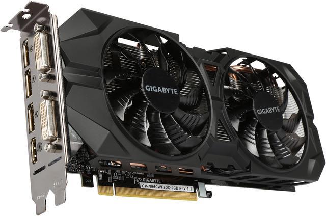 Refurbished: GIGABYTE GeForce GTX 960 Video Cards GV-N960WF2OC-4GD