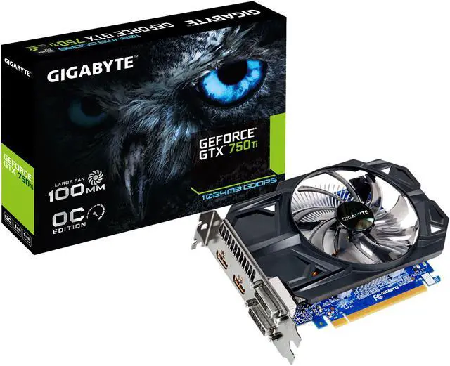 Alt view image 3 of 3 - GIGABYTE GeForce GTX 750 Ti GDDR5 1GB OC Graphic Card REV 2.0, GV-N75TOC-1GI REV2.0