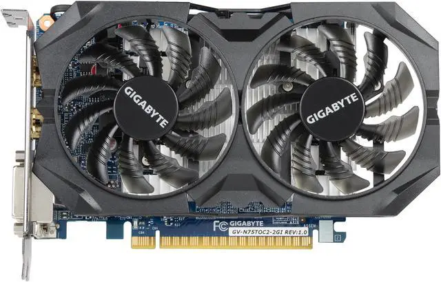 Alt view image 3 of 6 - GIGABYTE GeForce GTX 750 Ti 2GB GDDR5 PCI Express 3.0 ATX Graphics Card GV-N75TOC2-2GI