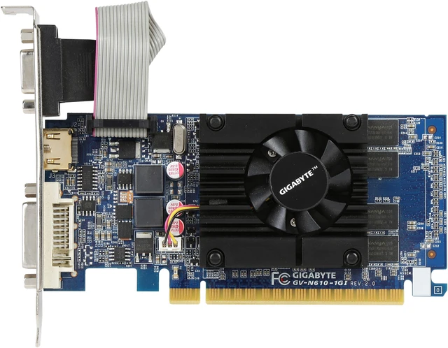 Refurbished: GIGABYTE GeForce GT 610 Graphics Card GV-N610-1GI (rev. 2. ...