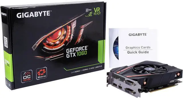Alt view image 6 of 6 - GIGABYTE GeForce GTX 1060 Mini ITX OC 3GB GV-N1060IXOC-3GD Video Card
