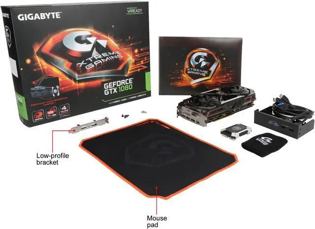 Alt view image 6 of 6 - GIGABYTE GeForce GTX 1080 8GB GDDR5X ATX Graphics Card GV-N1080XTREME-8GD-PP