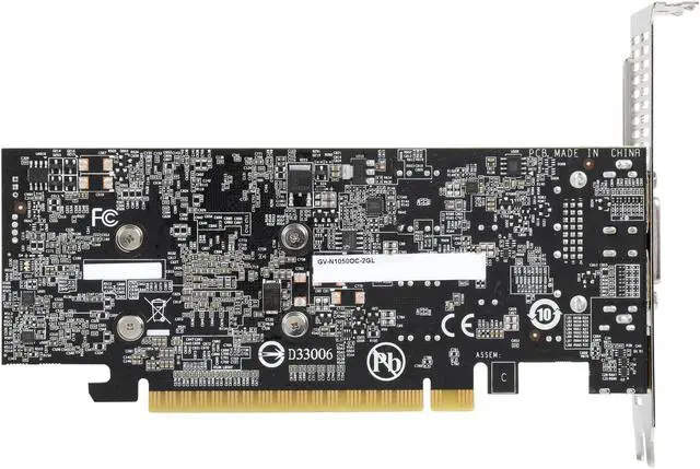 Alt view image 4 of 5 - GIGABYTE GeForce GTX 1050 OC Low Profile 2GB Video Card, GBTGV-N1050OC-2GL